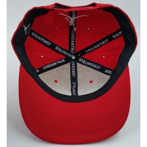 Air Jordan True Jumpman Flight NBA Red 100% Wool Adjustable Snapback Hat Cap - Picture 8 of 14